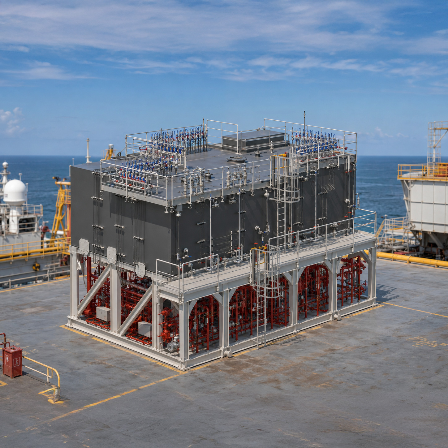 Chemical Injection Skid voor een industriële FPSO-toepassing